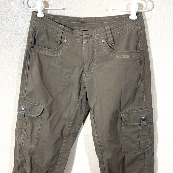 KUHL Legendary Pants Outdoor Hiking Gray Green Women's size 2 - Picture 2 of 7